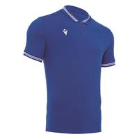 Yukar Polo BLÅ/HVIT XL Sporty poloskjorte i bomull