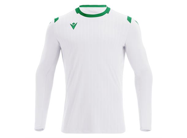Alhena Shirt Longsleeve WHT/GRN M Utgående modell 